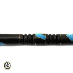 عصا آبنوس مرصع کاری شده با لاجورد و فیروزه اصل - کد 6018