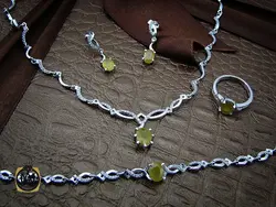 سرویس یاقوت زرد زنانه طرح پرنسس - کد 7193