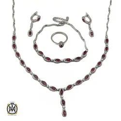 سرویس یاقوت سرخ زنانه طرح روشنا - کد 7121