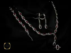 سرویس یاقوت سرخ زنانه طرح روشنا - کد 7121