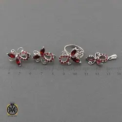 سرویس گارنت زنانه خوش رنگ و اصل پروانه - کد 7384