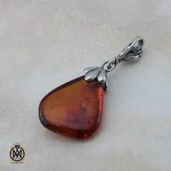 مدال کهربا لهستان طرح یسنا زنانه - کد 3241