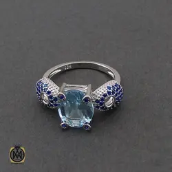 سرویس توپاز آبی طرح نغمه زنانه - کد 7223