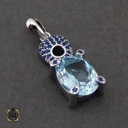 سرویس توپاز آبی طرح نغمه زنانه - کد 7223