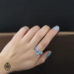 سرویس توپاز آبی طرح نغمه زنانه - کد 7223