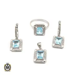 سرویس توپاز آبی مرغوب و معدنی طرح ویانا - کد 7363