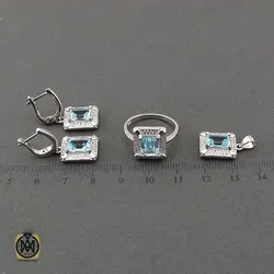 سرویس توپاز آبی مرغوب و معدنی طرح ویانا - کد 7363