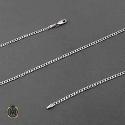 زنجیر نقره کارتیه ایتالیایی اصل 50 سانتی - کد 11224