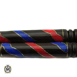 عصا آبنوس مرصع کاری شده با لاجورد و مرجان اصل - کد 6016