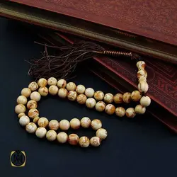 تسبیح 45 دانه سندلوس لبنان خوش بو و معطر - کد 4427