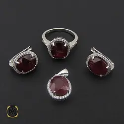 سرویس یاقوت سرخ زنانه طرح لیانا - کد 7116