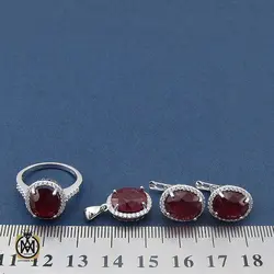 سرویس یاقوت سرخ زنانه طرح لیانا - کد 7116