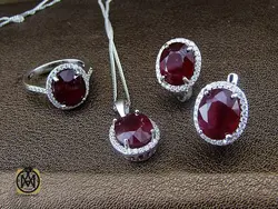 سرویس یاقوت سرخ زنانه طرح لیانا - کد 7116