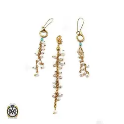 نیم ست مروارید پرورشی اصل زنانه طرح شایلین - کد 7317