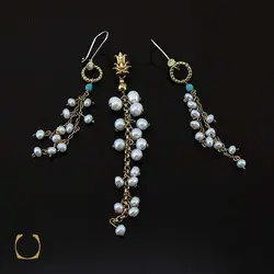 نیم ست مروارید پرورشی اصل زنانه طرح شایلین - کد 7317