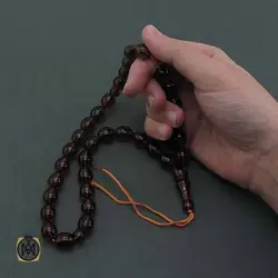 تسبیح سندلوس اصل آلمانی 33 دانه تراش تخم مرغی - کد 4484