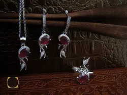 سرویس یاقوت سرخ طرح نگار زنانه - کد 7170