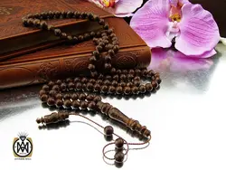 تسبیح 101 دانه چوب دارچین لوکس و ارزشمند - کد 4195