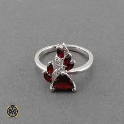 سرویس گارنت زنانه خوش رنگ و معدنی طرح شراره - کد 7362