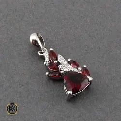 سرویس گارنت زنانه خوش رنگ و معدنی طرح شراره - کد 7362