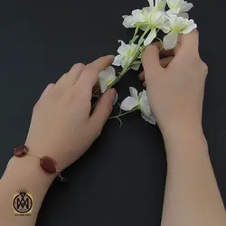 سرویس عقیق یمن زنانه طرح ملیسا - کد 7124