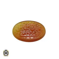 نگین عقیق یمن حکاکی ذکر صلوات و شرف الشمس هنر استاد احمد - کد 9122