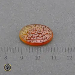 نگین عقیق یمن حکاکی ذکر صلوات و شرف الشمس هنر استاد احمد - کد 9122