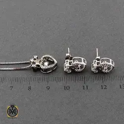 سرویس نقره پرنگین زنانه طرح ماهانا - کد 7325