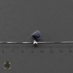 گردنبند نقره طرح دل آرام زنانه - کد 3366