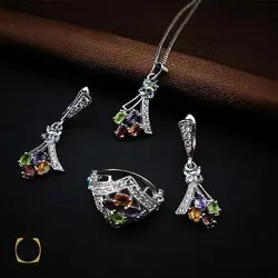 سرویس چند نگین اصل و معدنی طرح فریما - کد 7347