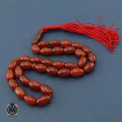 تسبیح 33 دانه هلی عقیق قرمز - کد 4240
