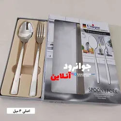 قاشق چنگال جعبه دار یونیک طرح فلورانس 12 عددی اصل Unique 12Pcs