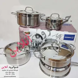 قابلمه استیل کرکماز 9 پارچه آلفا اصلی Alpha A1660