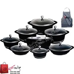 سرویس قابلمه MGS گرانیت 17 پارچه مدل IB1712