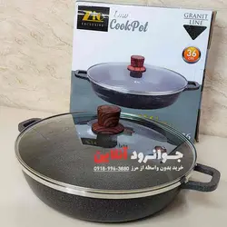 تابه رژیمی زیو سایز 36 گرانیت سنگی مدل Z-8102-36