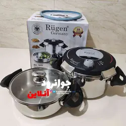 زودپز روگازی دوقلو روگن 6+4 لیتر مدل RU-6020 Rugen