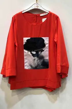 شومیز زنانه شیک طرح دار ترک و زیبا 501 | جزیره فیروزی