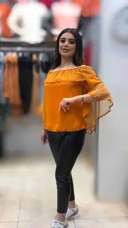 شومیز زنانه جلو بسته یقه قایقی کد 1433 | جزیره فیروزی