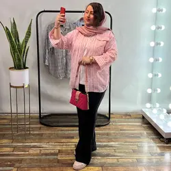 خرید شومیز راه راه کد 15186 | جزیره فیروزی