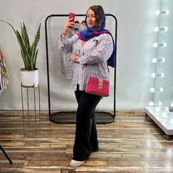 خرید شومیز راه راه کد 15186 | جزیره فیروزی