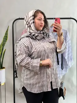 خرید شومیز راه راه کد 15186 | جزیره فیروزی