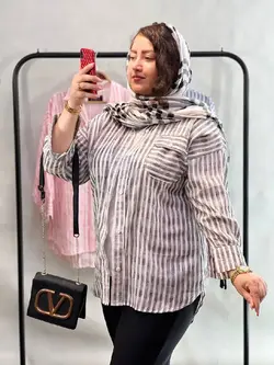 خرید شومیز راه راه کد 15186 | جزیره فیروزی