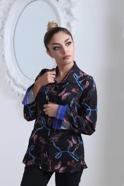 مدل شومیز شیک یقه مردانه کرپ کد 946 | جزیره فیروزی