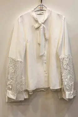 شومیز آستین گیپور جسیکا کد 1151 | جزیره فیروزی