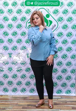 شومیز زنانه جدید بیگ سایز آستین پفی 1107 | جزیره فیروزی