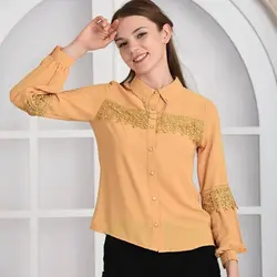 شومیز زنانه جدید ترک رنگ کرم 56543 | جزیره فیروزی