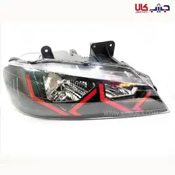 چراغ جلو پژو پارس طرح لامبورگینی قرمز