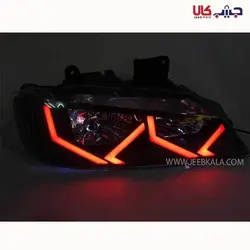 چراغ جلو پژو پارس طرح لامبورگینی قرمز