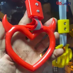 آویز دستگیره سوریکاوا قلب شاخ دار طرح ژاپن