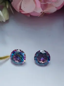 نگین های کوارتز 7رنگ مناسب گوشواره 13.5ct